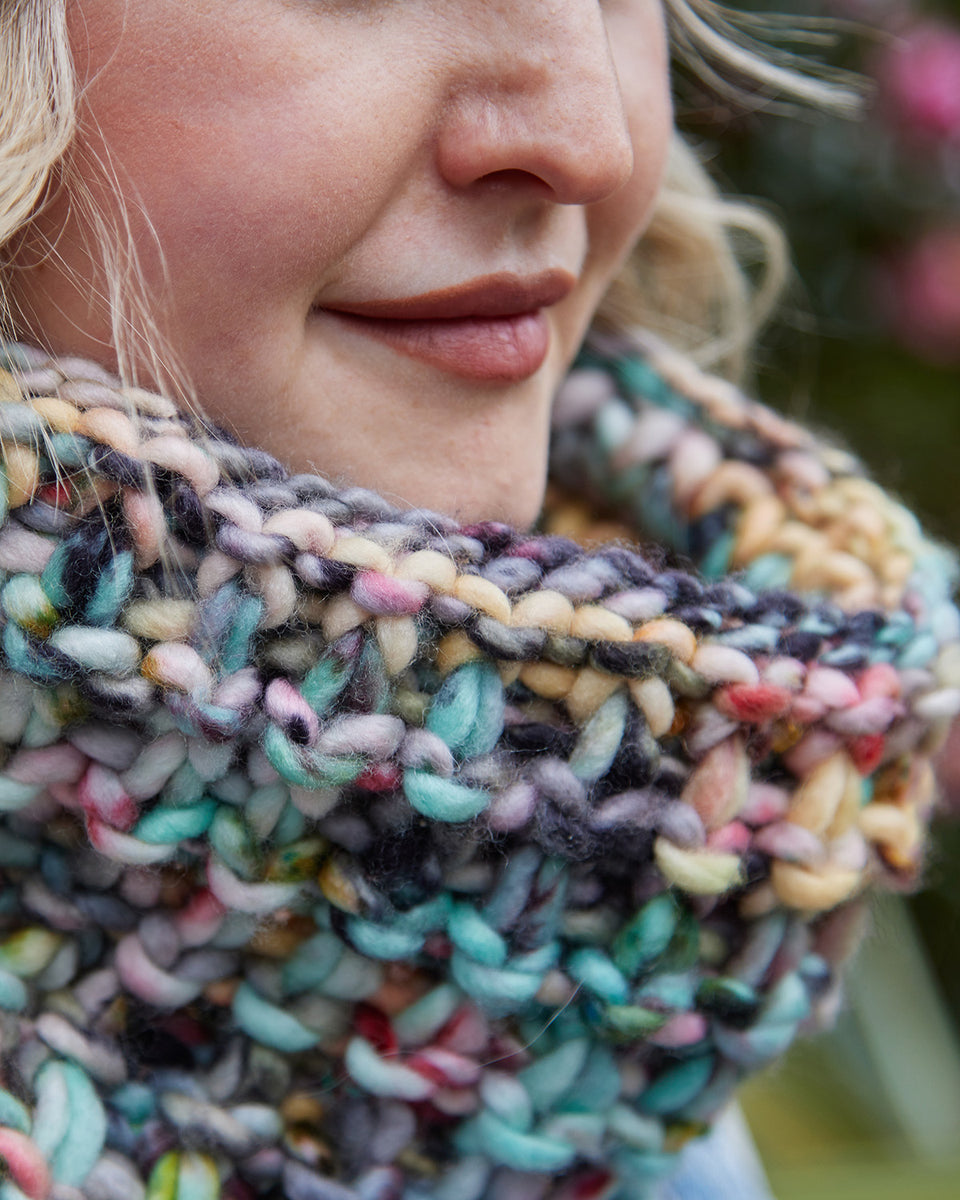 Handmade Spun Dyed And Crocheted 100% Wool Women\'s Size Medium Hat And Cowl Set Hat and Cowl-Spiced Cider, pattern set | Crochet By Darleen  main image 2