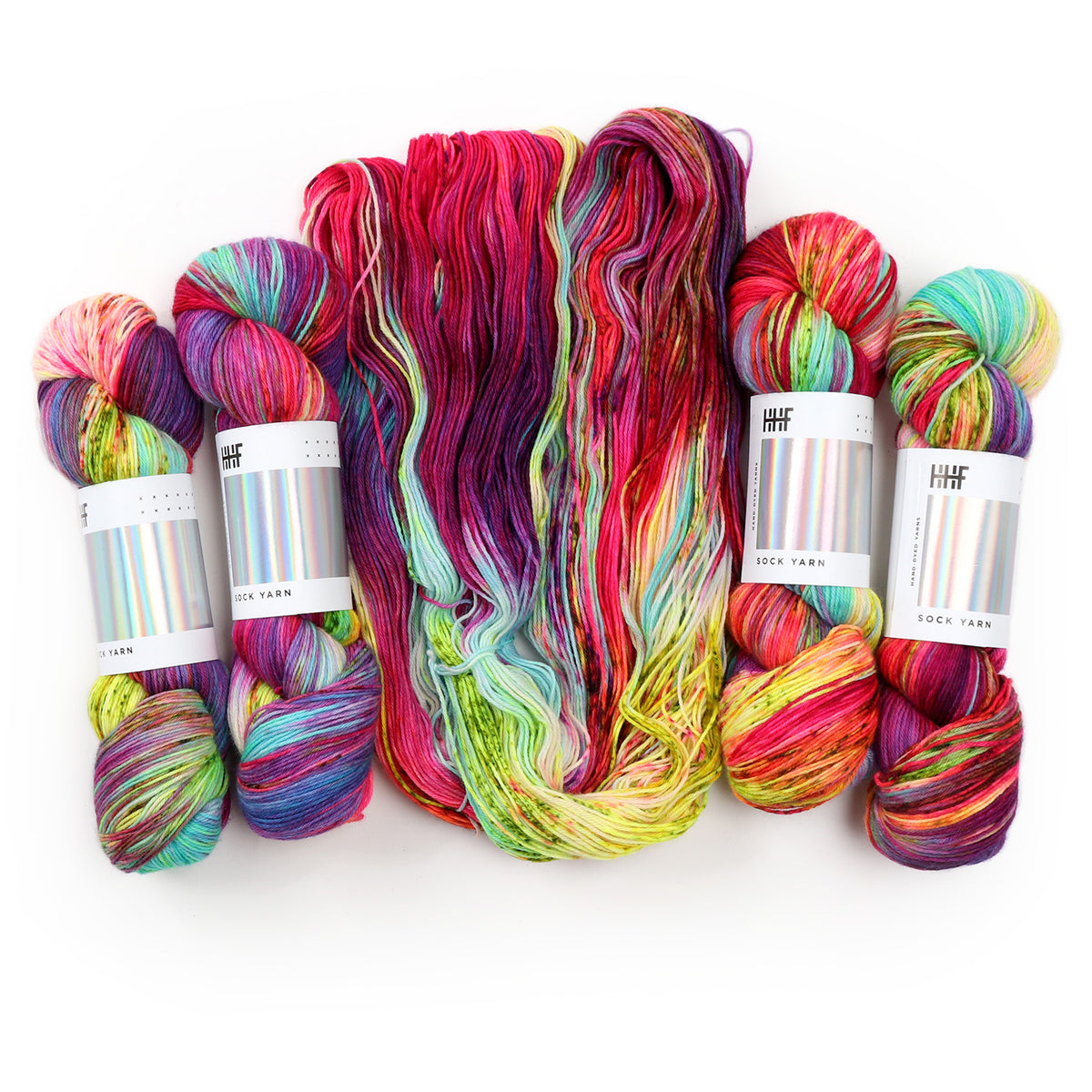 Hedgehog Fibres HHF ソックヤーン　手染め3カセ　Sock