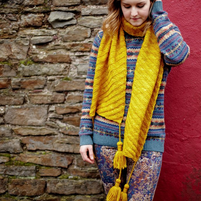 stone scarf knitting pattern